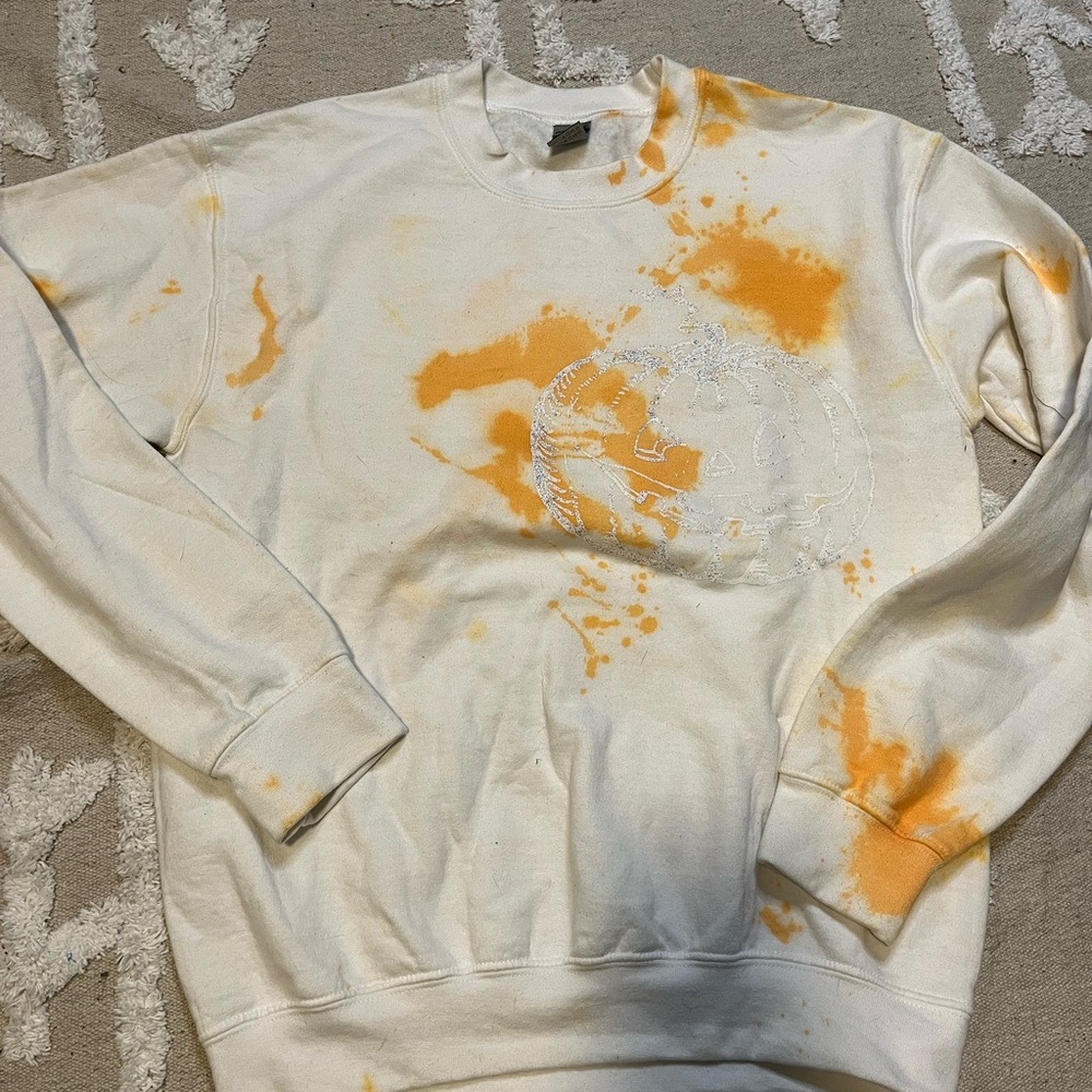 Pumpkin Tie Dye Sweater
